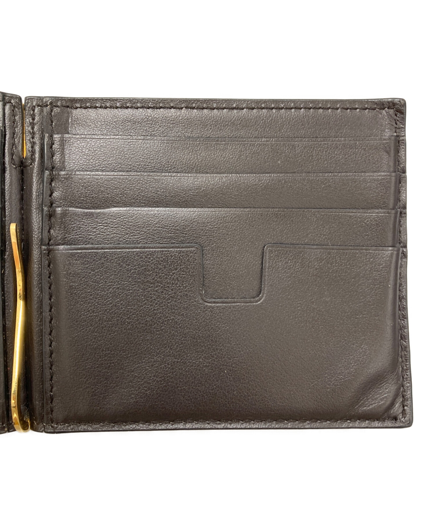 中古・古着通販】TOM FORD (トムフォード) マネークリップ付き二つ折り