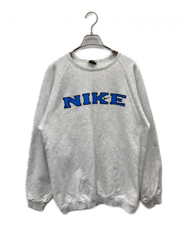 Vintage　Nike トレーナー・スウェット クリーム/ブルーグレー 中古・古着通販】NIKE (ナイキ) 90'Sロゴスウェット グレー サイズ