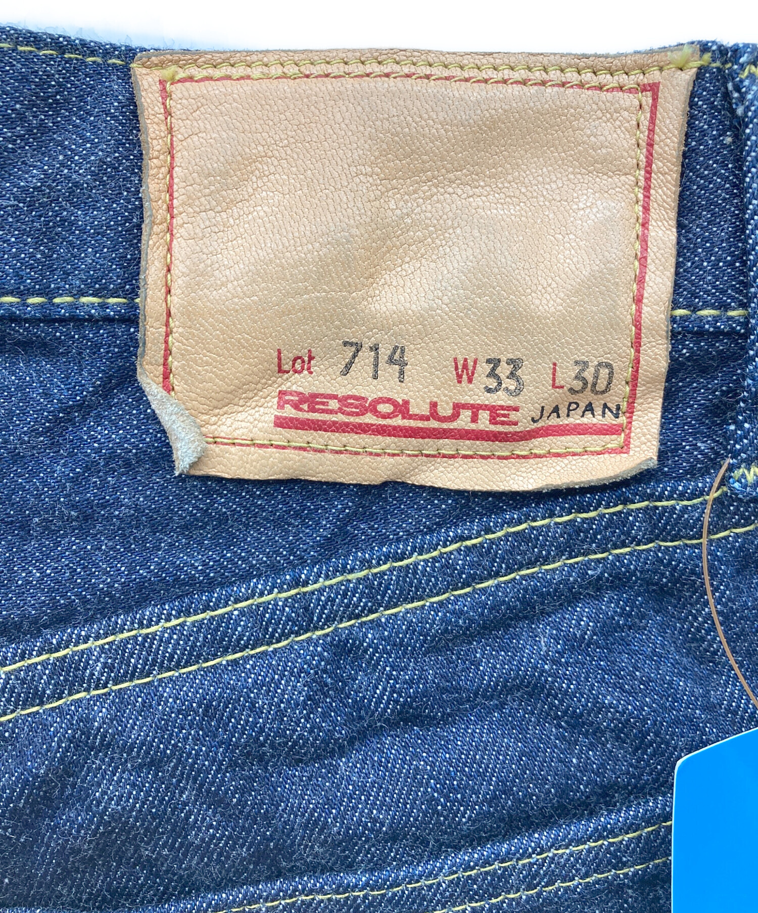 中古・古着通販】RESOLUTE (リゾルト) 714セルビッチデニムパンツ