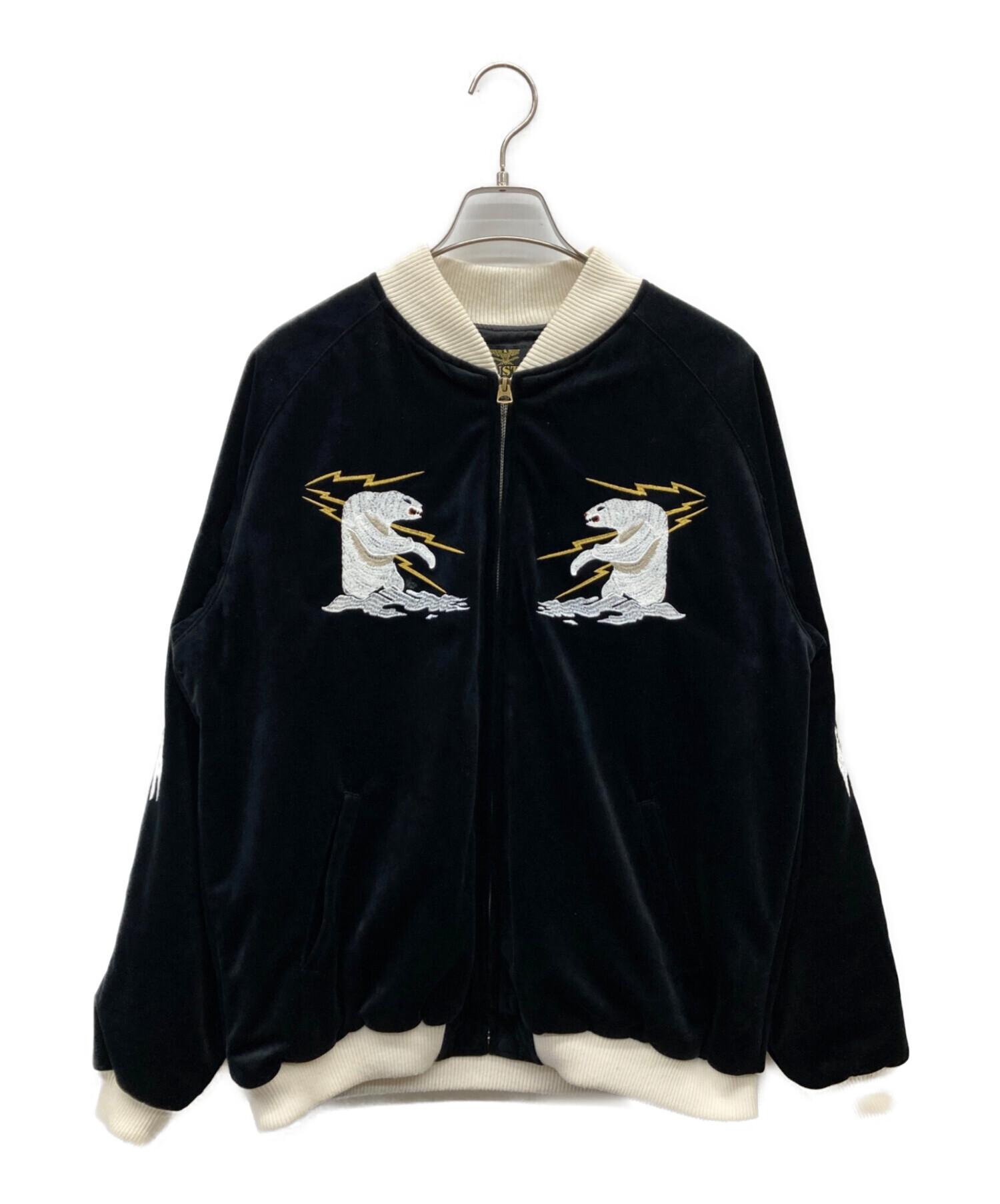【新品】【値下げ】HOUSTON アラスカジャン X-LARGE 黒 別珍 中古・古着通販】HOUSTON (ヒューストン) アラスカ 別珍スカジャン