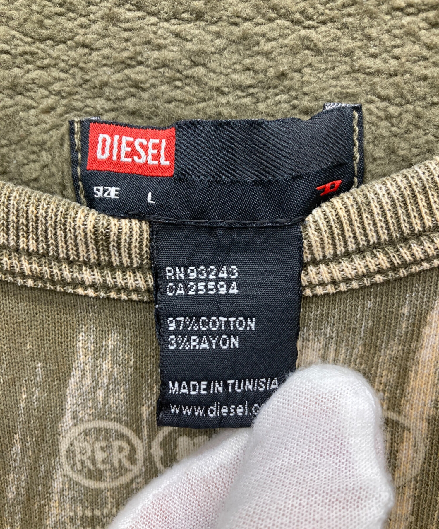 【入手困難】DIESEL 旧タグ 41枚 ヴィンテージ アーカイブリメイク資材 中古・古着通販】DIESEL (ディーゼル) ヴィンテージ加工 スウェット