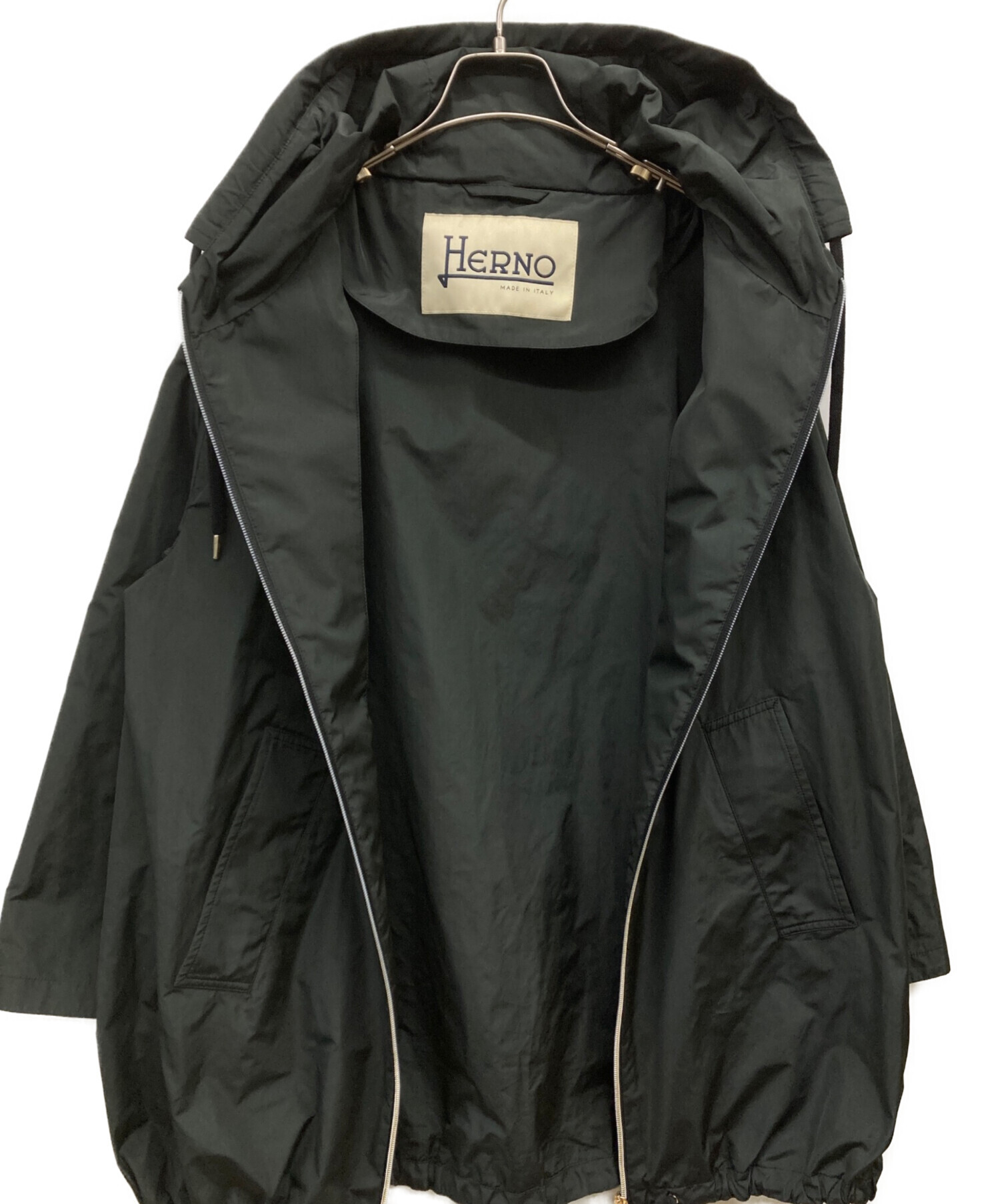 中古・古着通販】HERNO (ヘルノ) スプリングコート ブラック サイズ:38