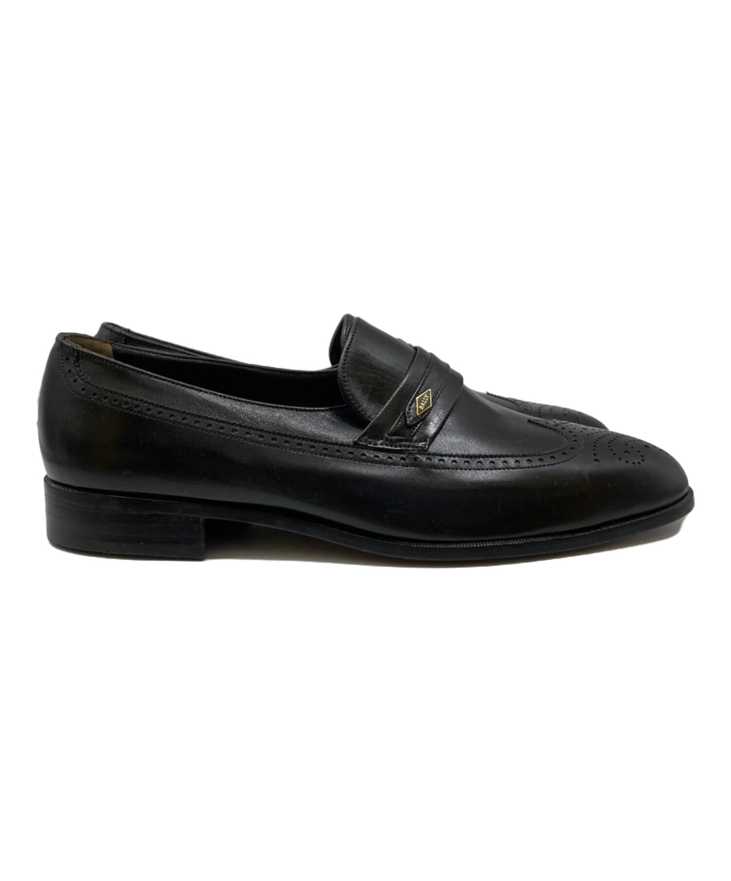 中古・古着通販】BALLY (バリー) ウイングチップ ローファー ブラック