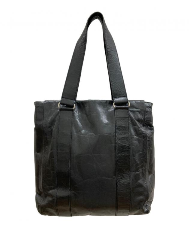 極美品 m0851 2way ショルダーバッグ A4収納 オールレザー ブラック