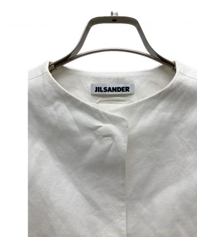 中古・古着通販】JIL SANDER (ジルサンダー) リネン混ノーカラー