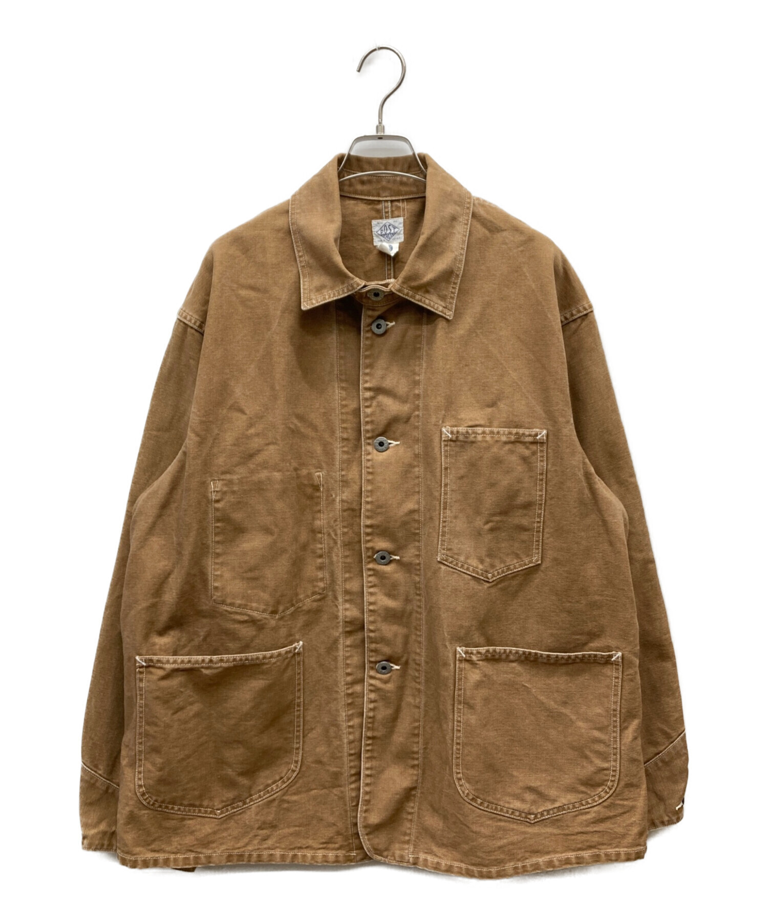 【レアカラー】POST OVERALLS JACKET ブラウン ポスト 中古・古着通販】POST O'ALLS (ポストオーバーオールズ) pigment dyed