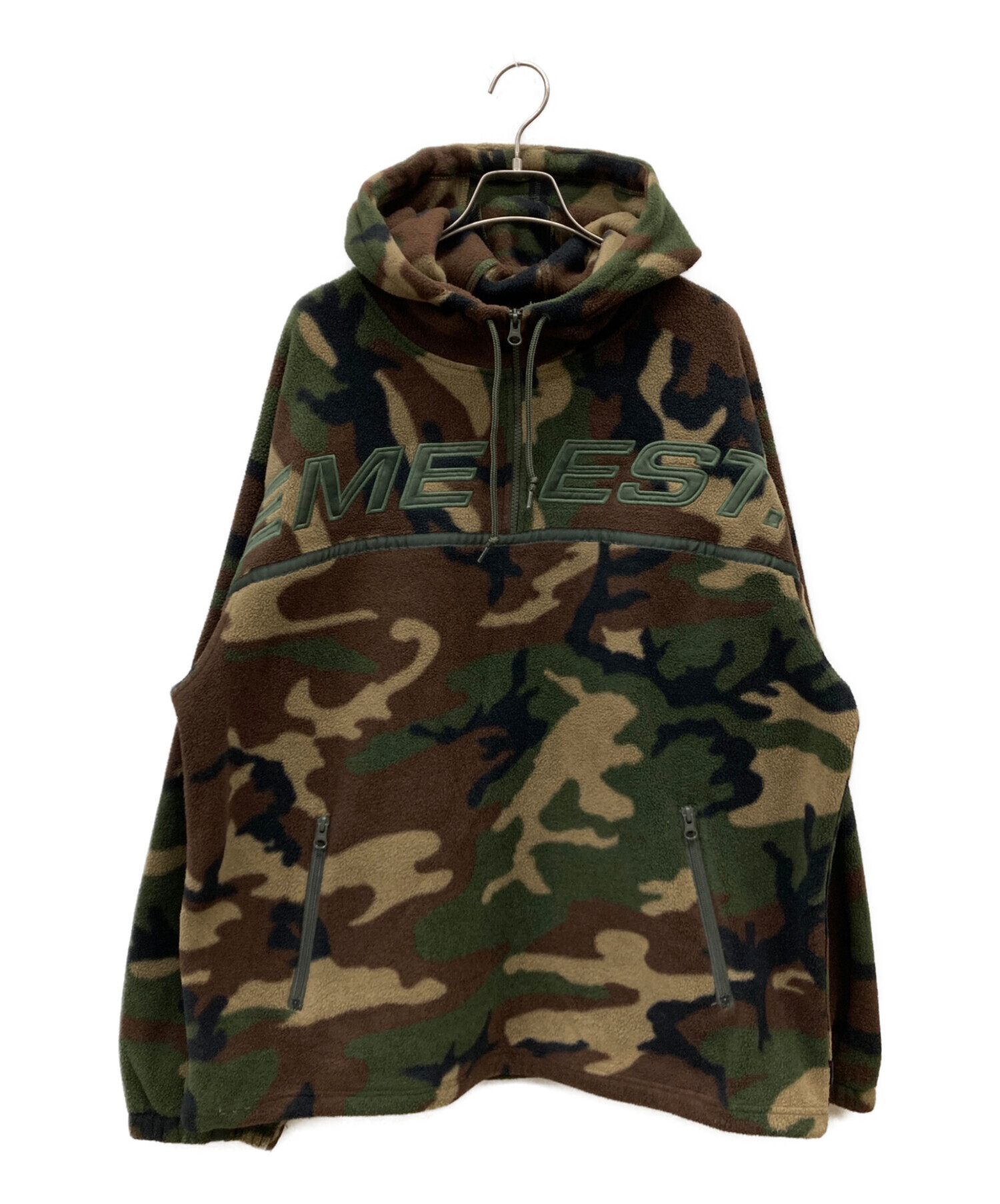 Supreme フリースパーカー オリーブ 中古・古着通販】SUPREME (シュプリーム) 19AW Polartec フリース