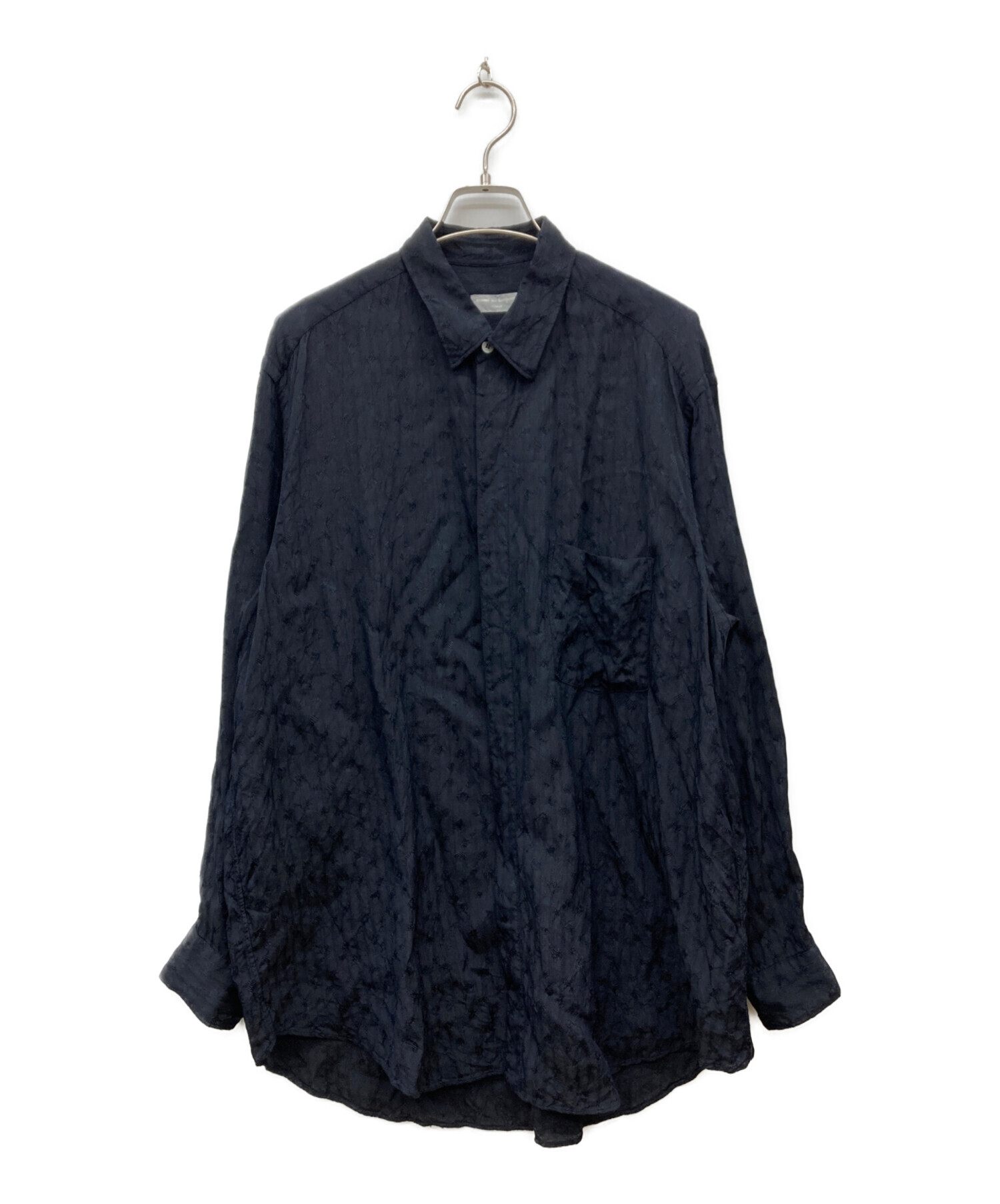 80s コムデギャルソンオムプリュス ワイドシャツ 紺色系 中古・古着通販】COMME des GARCONS HOMME (コムデギャルソン オム
