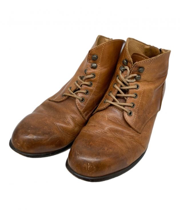 パドローネ　size42　ブーツ 中古・古着通販】PADRONE (パドローネ) BACKZIP BOOTS ブラウン サイズ