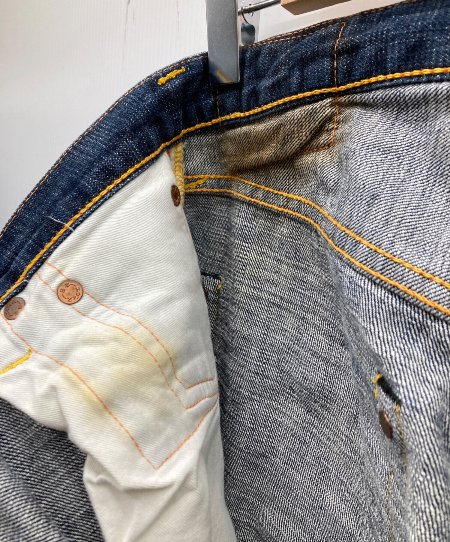 中古・古着通販】EVISU (エヴィス) 家紋刺繍デニムパンツ インディゴ