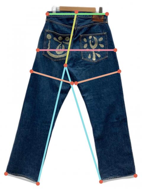 中古・古着通販】EVISU (エヴィス) 道楽デニムパンツ インディゴ