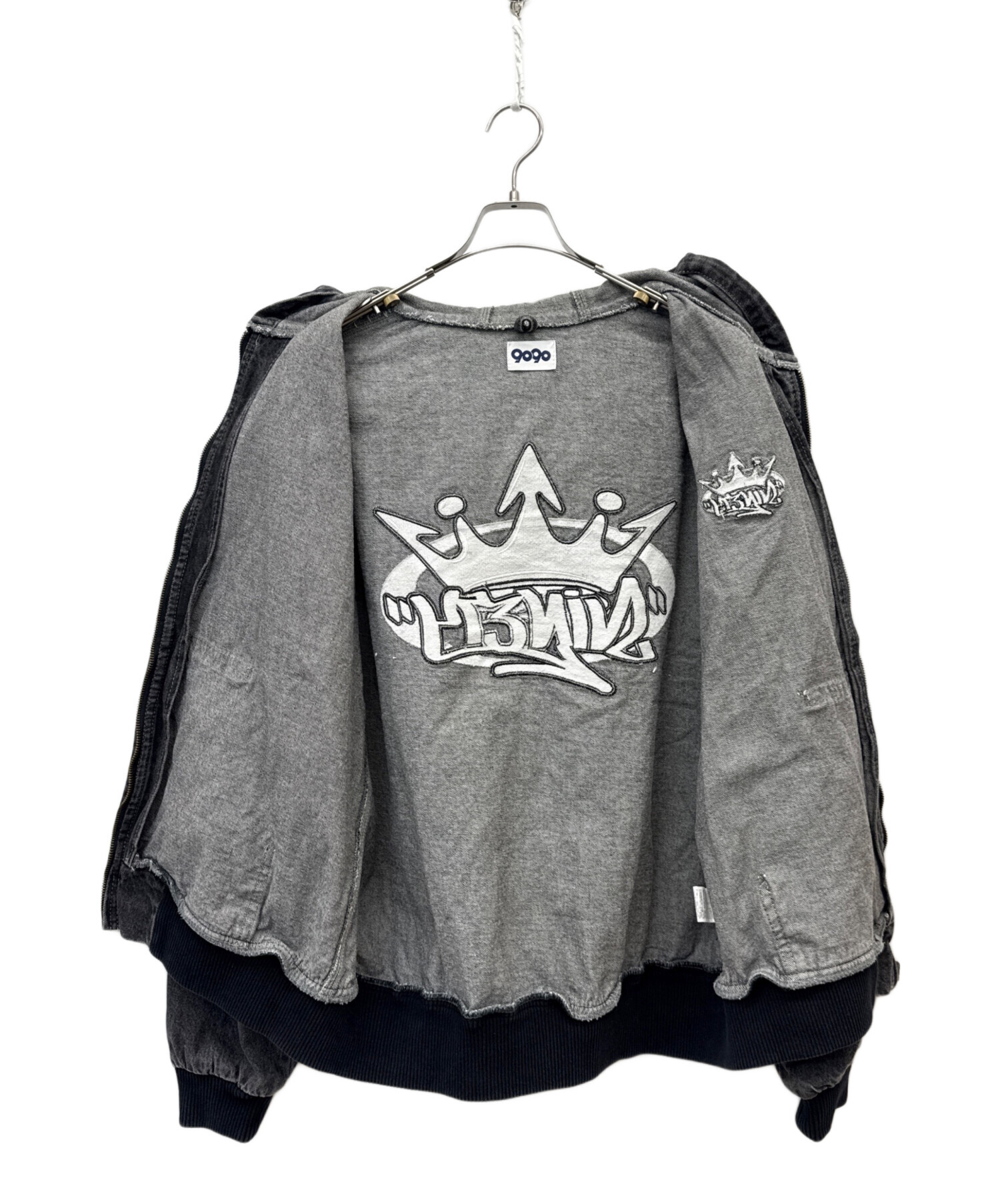 中古・古着通販】9090 (9090) King Logo Vintage Denim Hoodie