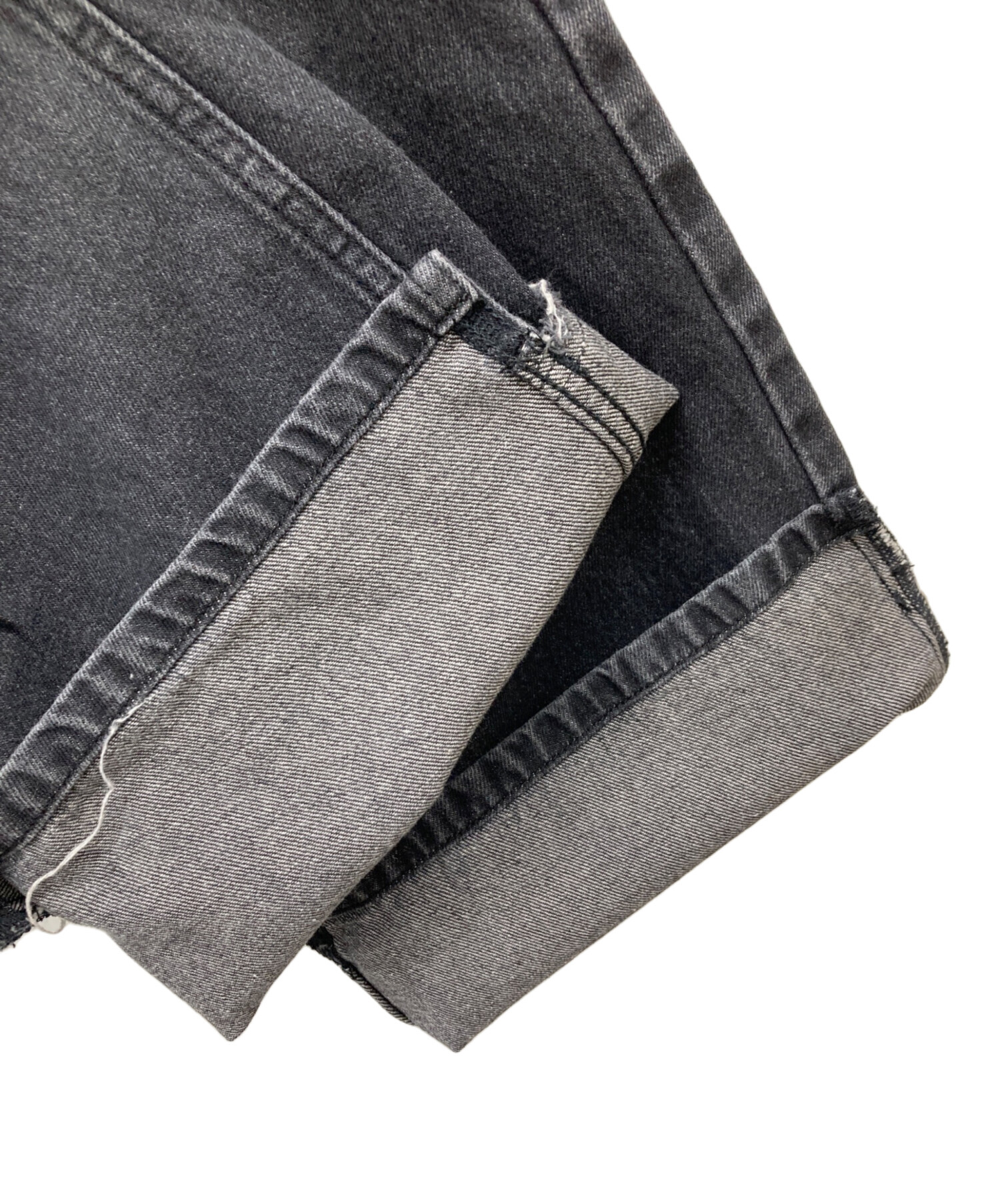 中古・古着通販】YENN (イエン) TUCK BELT DESIGN PANTS ブラック