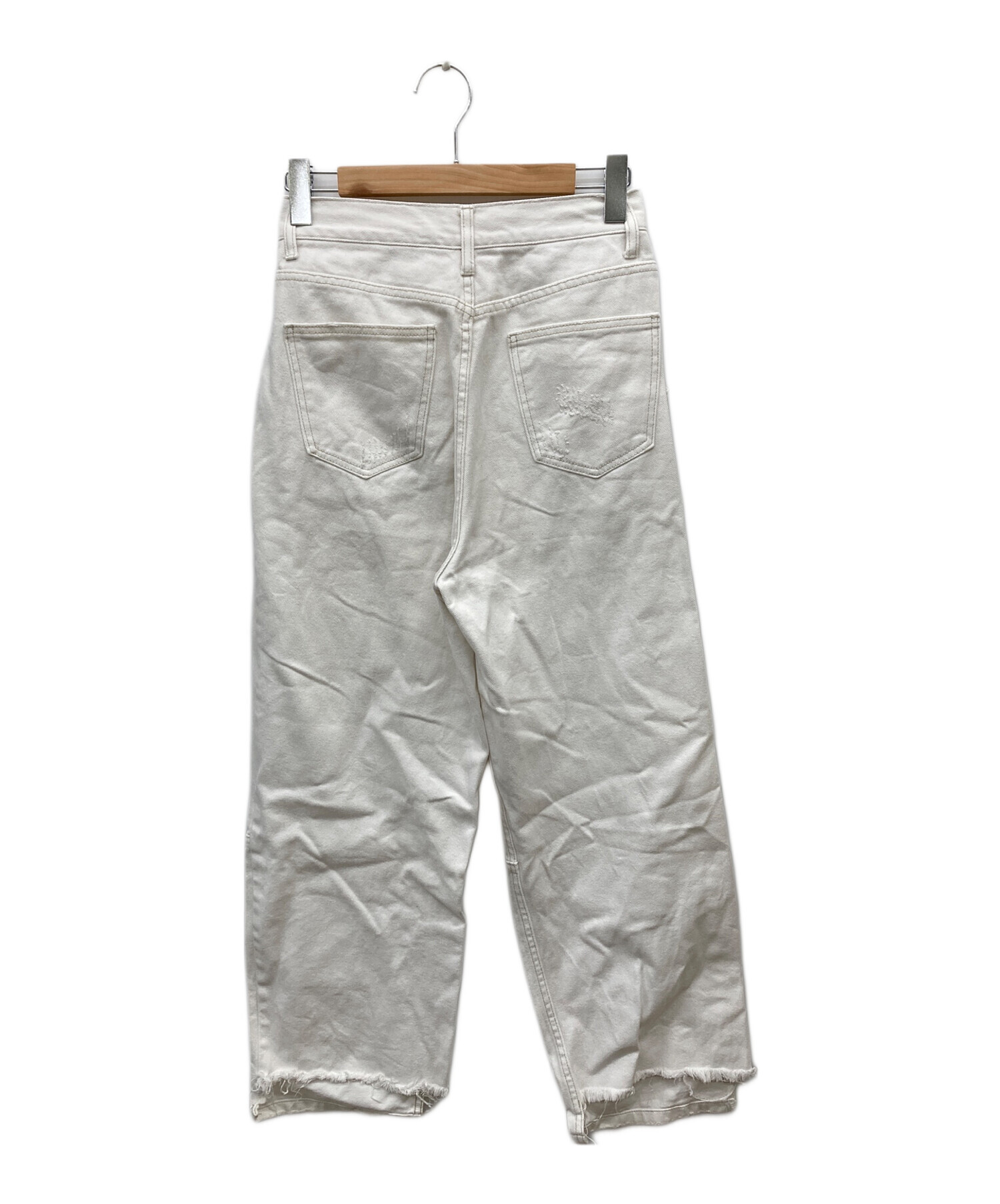 おーんふぁくとりー　904560 中古・古着通販】YENN (イエン) HIGH RISE TUCK WIDE PANTS ホワイト