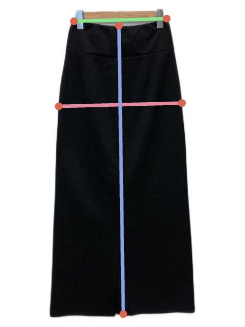 中古・古着通販】YENN (イエン) ADJUST SLIT SKIRT ブラック サイズ:38
