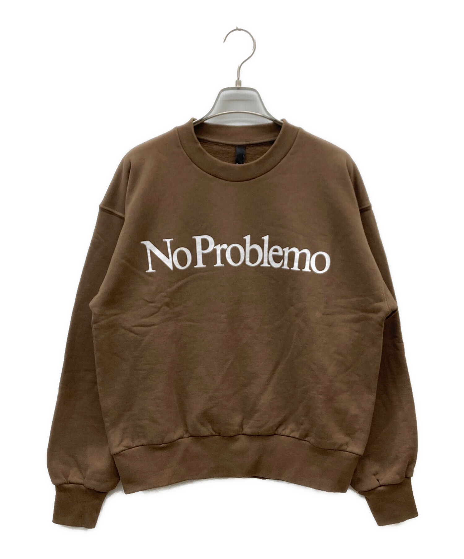 中古・古着通販】ARIES (アリーズ) No Problemo SWEATSHIRT ブラウン