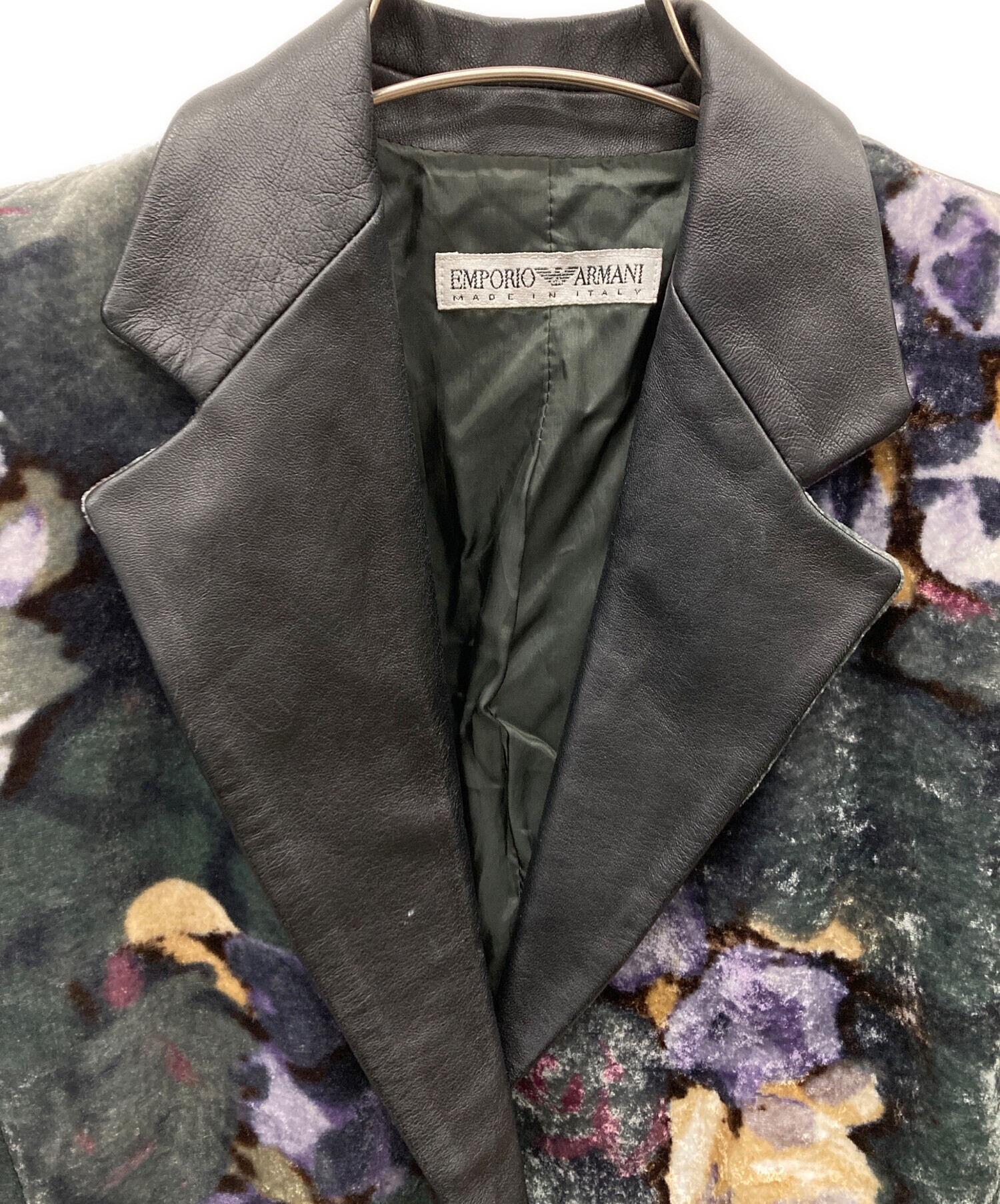 EMPORIO ARMANI テーラードジャケット　ベロア 中古・古着通販】EMPORIO ARMANI (エンポリオ アルマーニ) ベロア