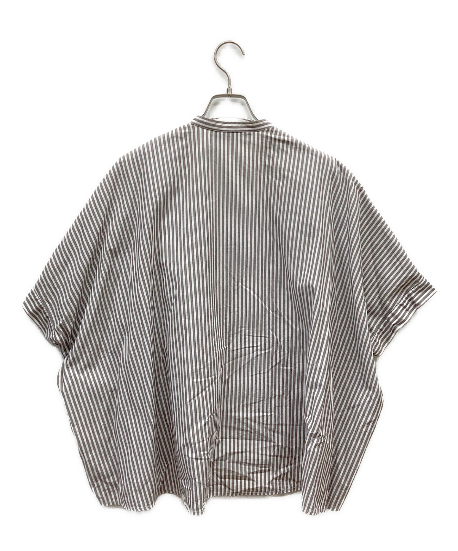 中古・古着通販】mizuiro-ind (ミズイロインド) ギャザーストライプ 