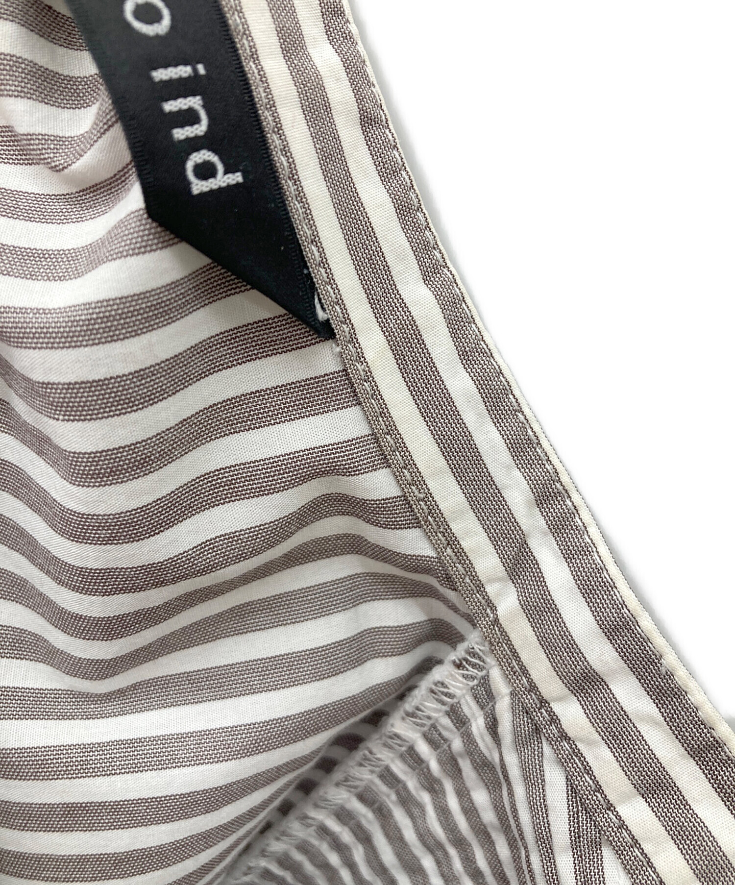 中古・古着通販】mizuiro-ind (ミズイロインド) ギャザーストライプ 