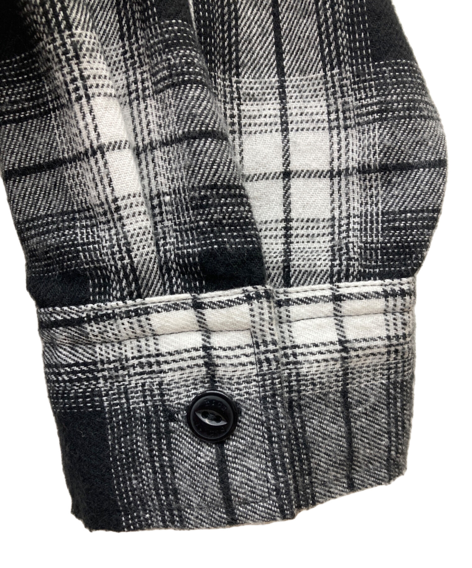 中古・古着通販】Schott (ショット) オンブレチェックシャツ ブラック