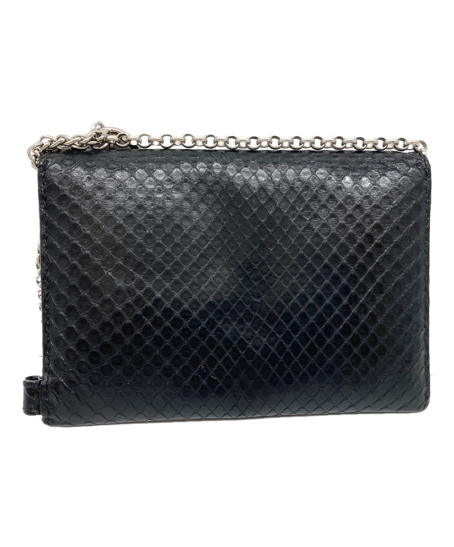 中古・古着通販】CELINE (セリーヌ) パイソンチェーンカードケース