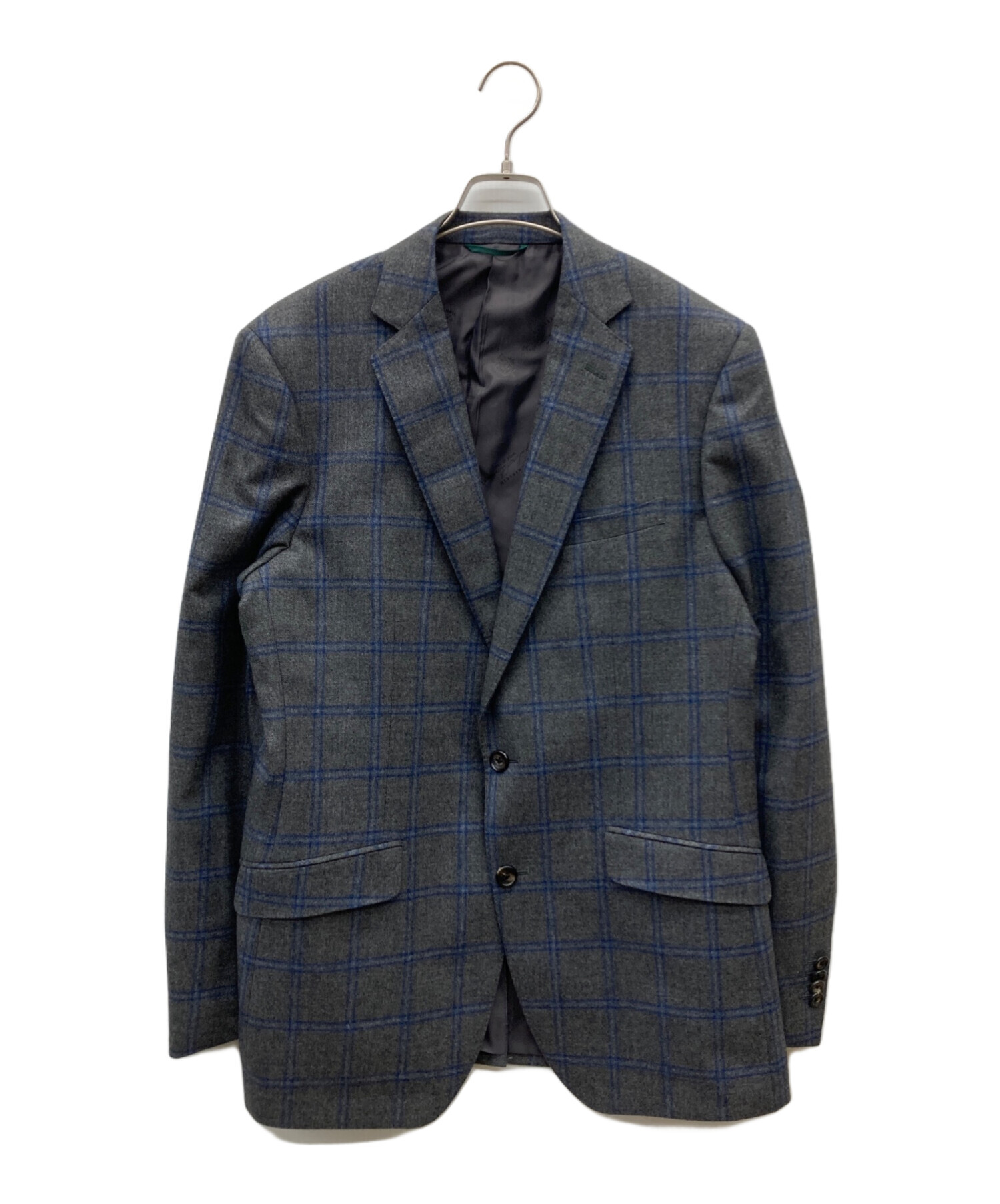 Loro Piana ブルー チェック テーラードジャケット 中古・古着通販】janecostellazion (ジャンコステラッツォーネ) LORO