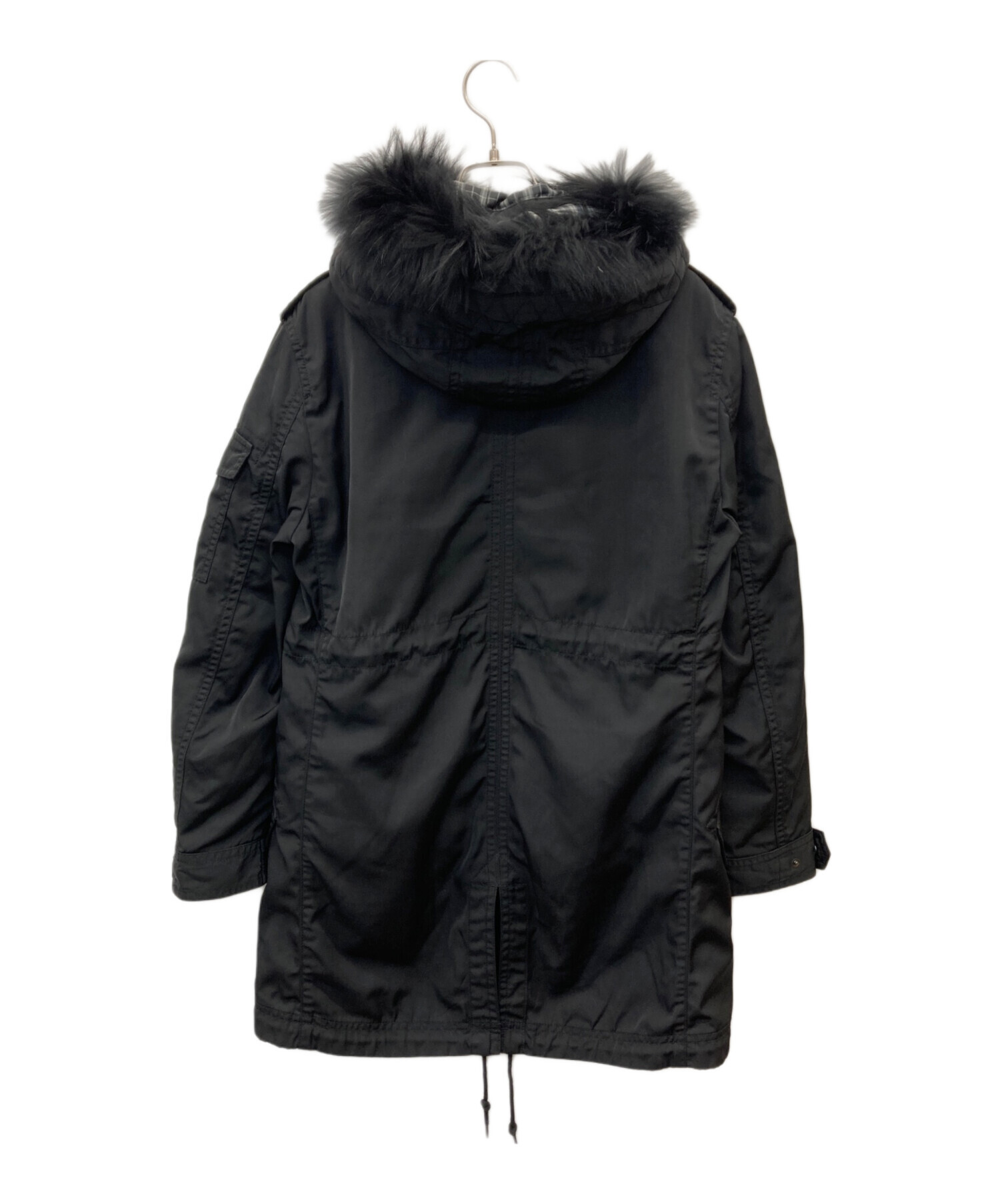【定価10万円】BURBERRY BLACK LABEL フード付コート 中古・古着通販】BURBERRY BLACK LABEL (バーバリーブラックレーベル