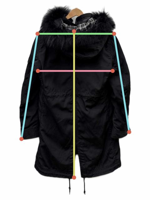 未使用に近い BURBERRY BLACK LABEL ミニタリー モッズコート 中古・古着通販】BURBERRY BLACK LABEL (バーバリーブラックレーベル