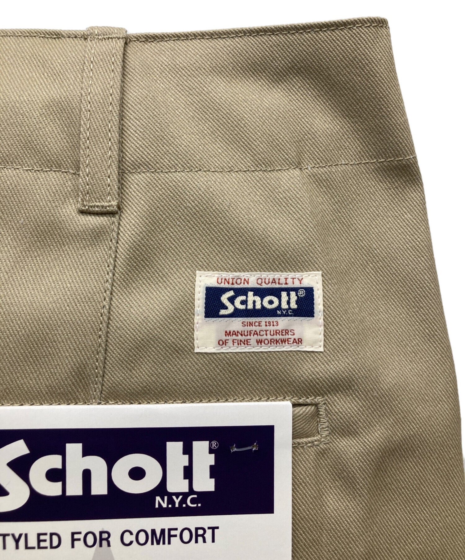 Schott Work Pants Lサイズ【未使用】 中古・古着通販】Schott (ショット) TC WORK PANTS ベージュ サイズ:XL