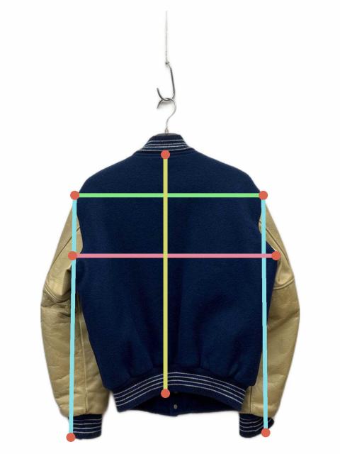 中古・古着通販】BUTWIN (バトウィン) 80'S レザー切替スタジャン