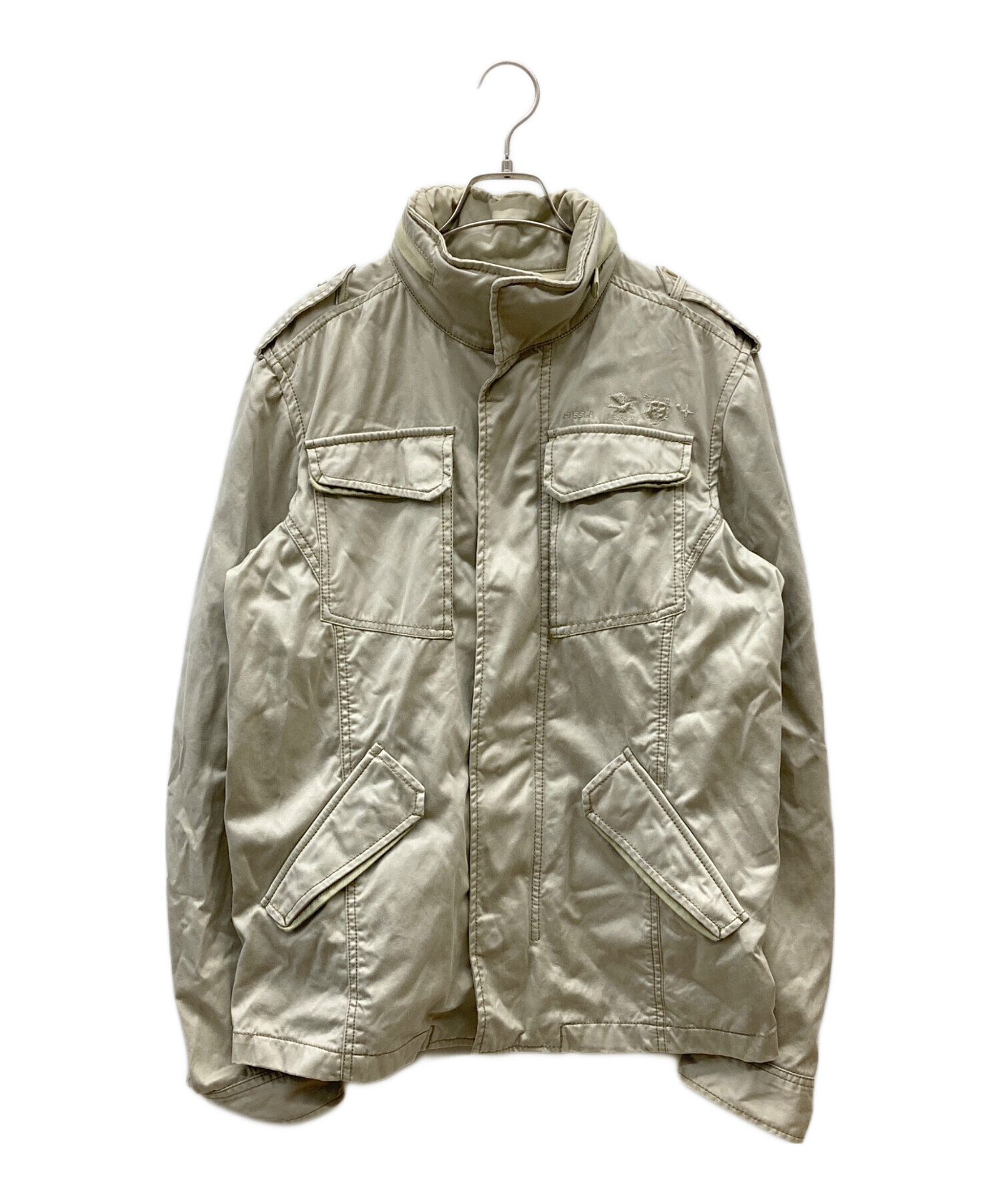 中古・古着通販】DIESEL (ディーゼル) ミリタリージャケット ベージュ