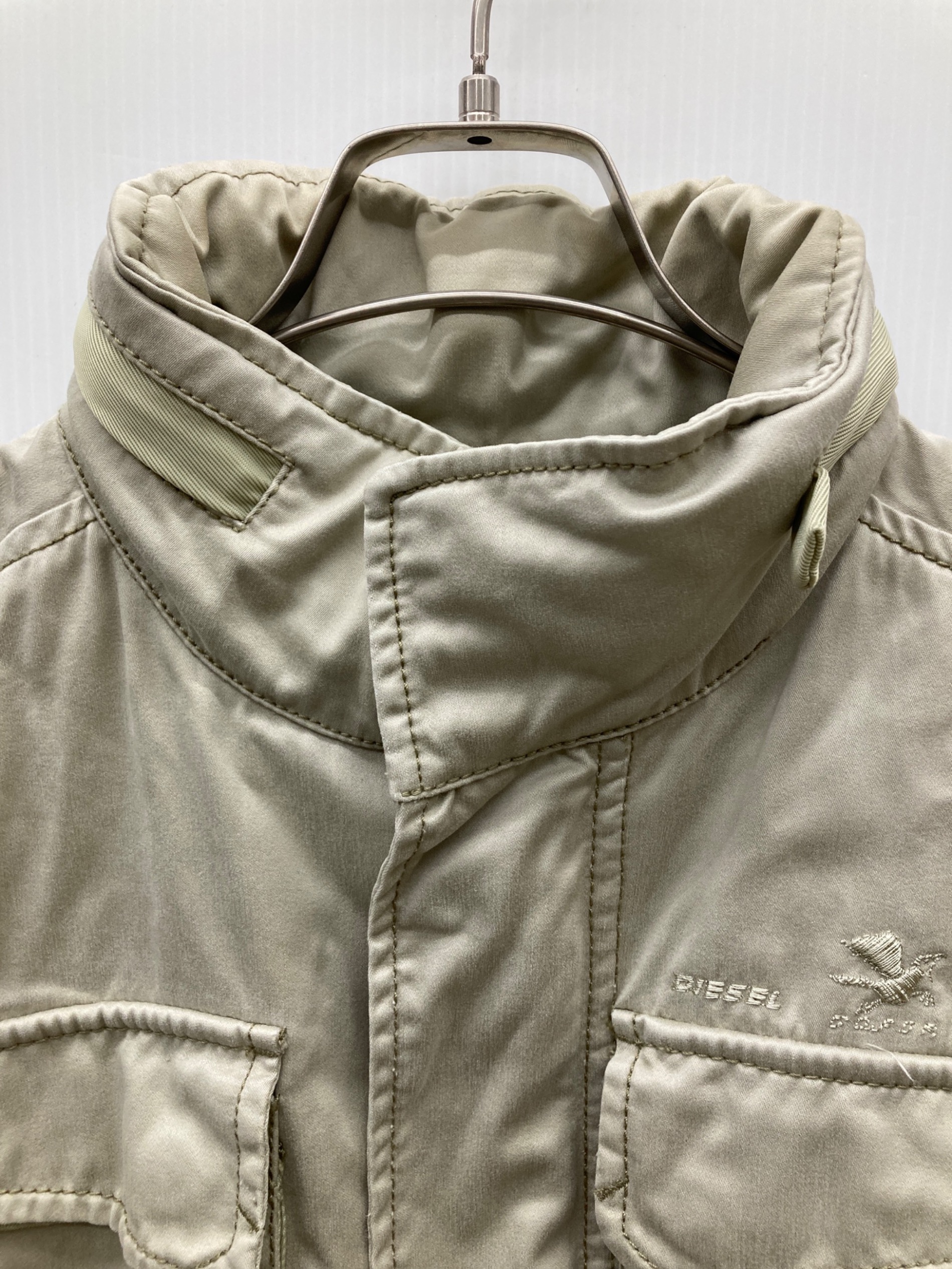 中古・古着通販】DIESEL (ディーゼル) ミリタリージャケット ベージュ