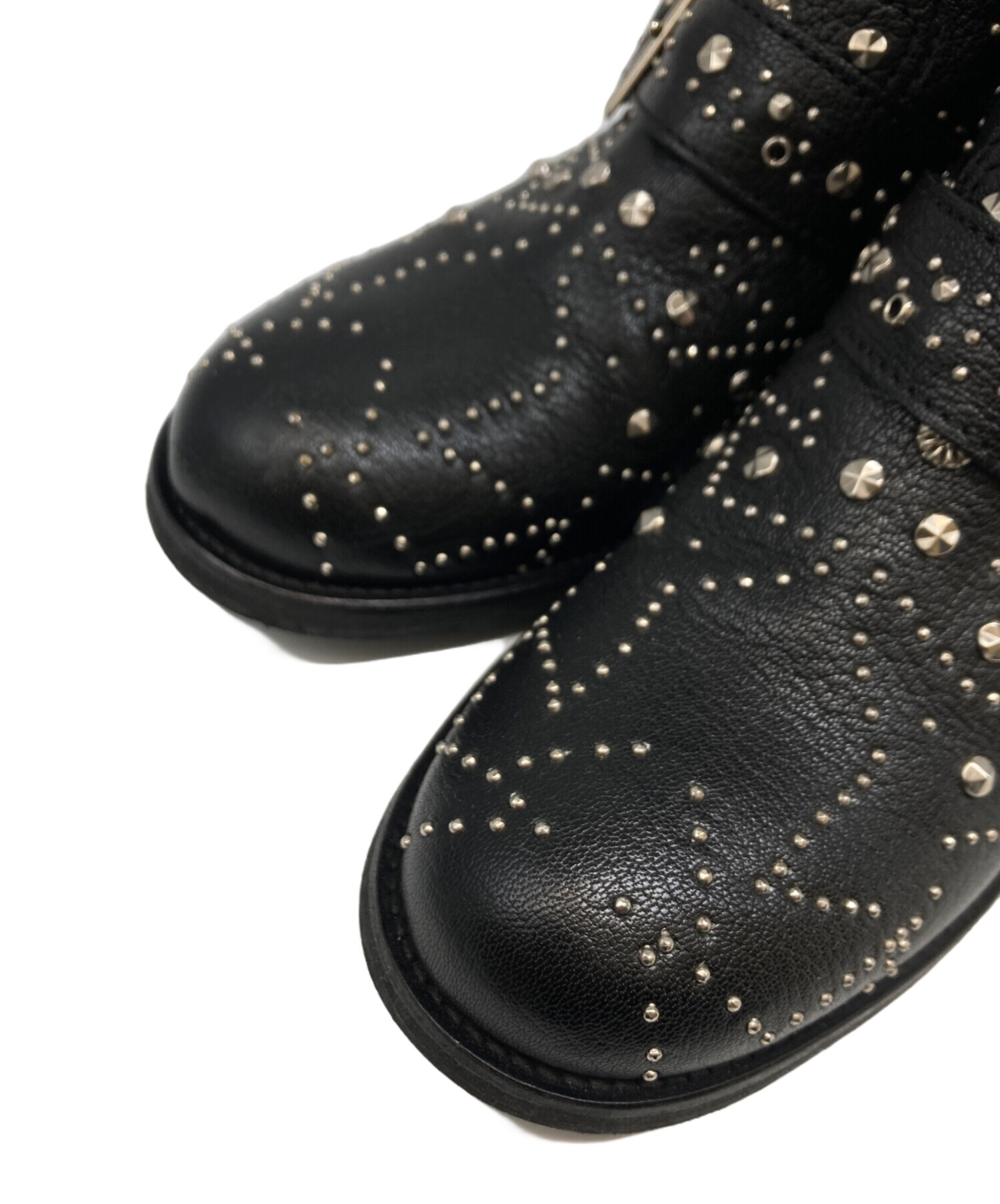 JIMMY CHOO ジミーチュウ レインブーツ スタースタッズブラック 37 中古・古着通販】JIMMY CHOO (ジミーチュウ) グラフィック スター