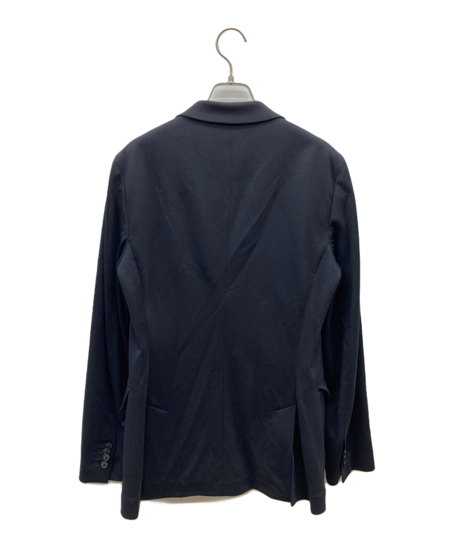 MOVB モヴ　テーラードジャケット 背抜き ブラック　44 中古・古着通販】movb (モーヴ) Helix Wool Jerseyシングル2B