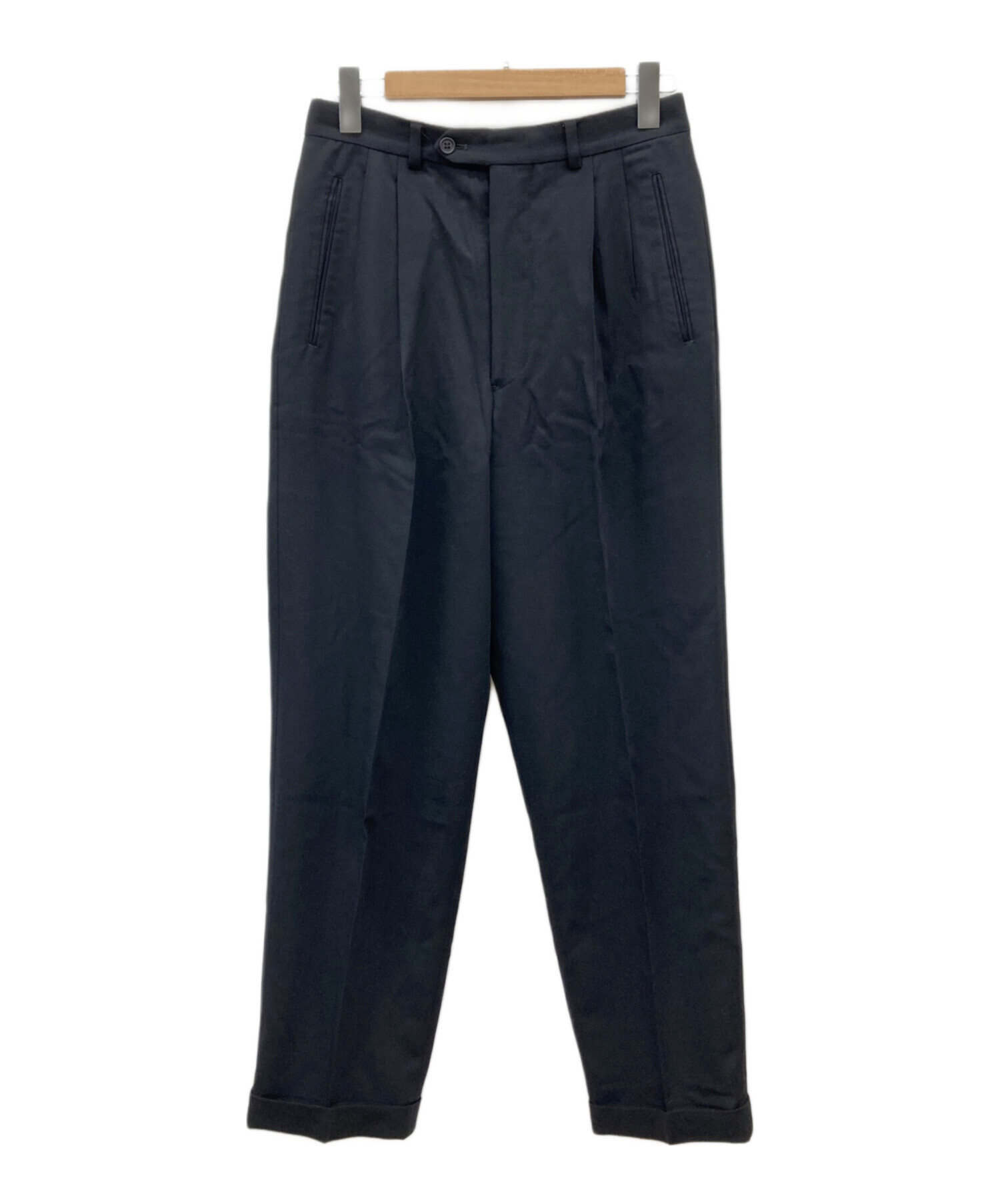 GIORGIO ARMANI スラックス　イタリア製 ツータック　アルマーニ 中古・古着通販】GIORGIO ARMANI (ジョルジオアルマーニ) 2タック