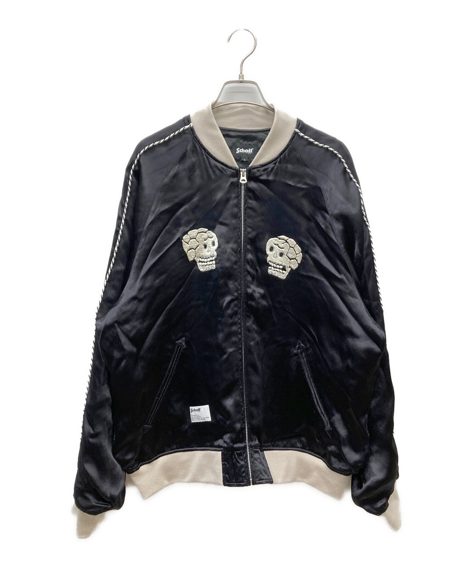 中古・古着通販】Schott (ショット) RAYON SUKA JACKET ブラック