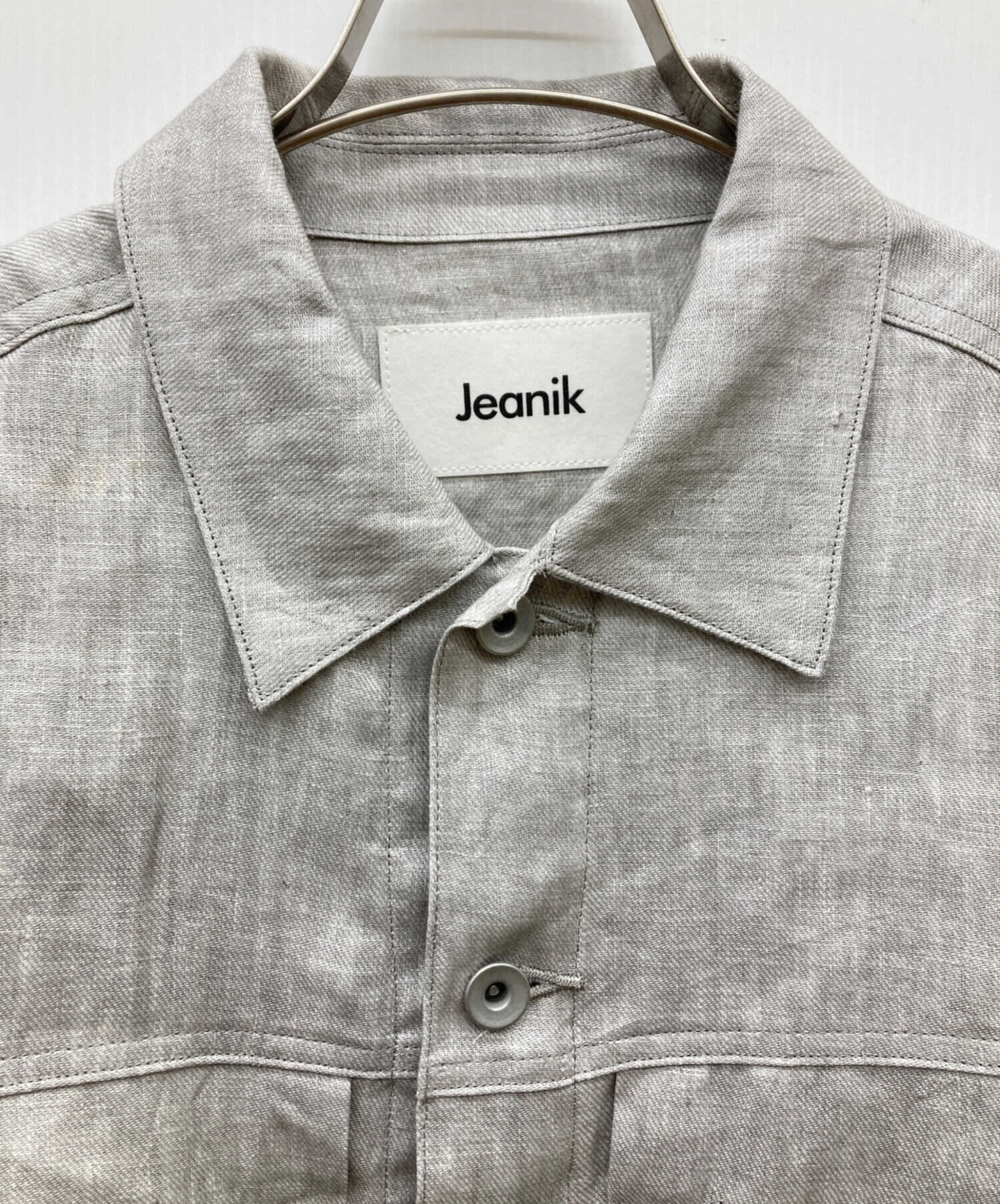 中古・古着通販】JEANIK (ジーニック) 墨染めリネンツイルトラッカー