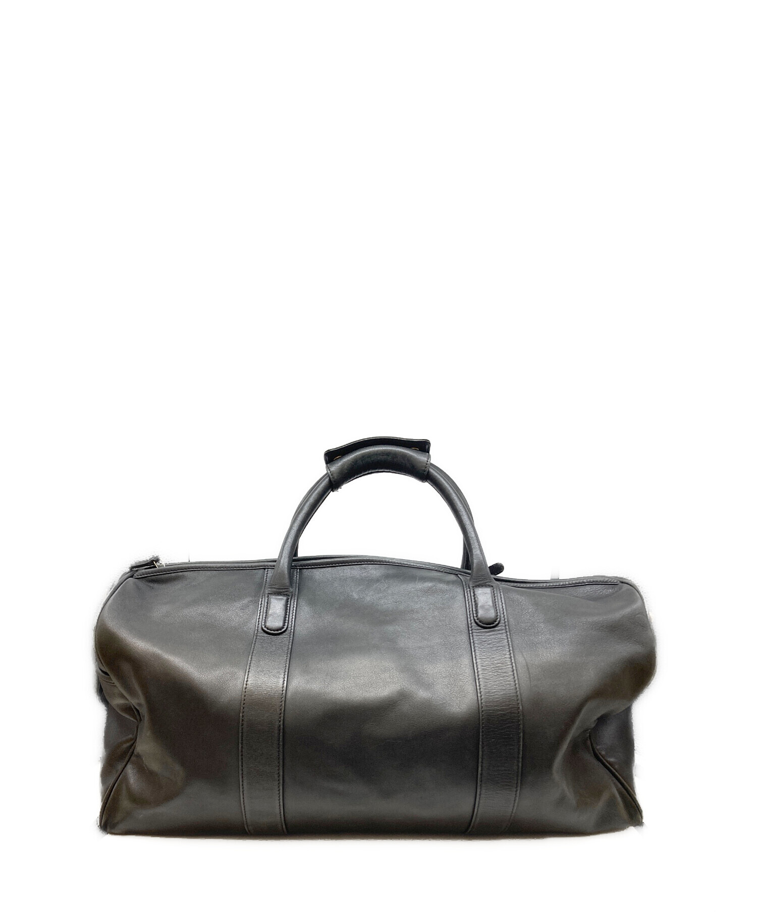 中古・古着通販】COACH (コーチ) レザー2WAY ボストンバッグ ブラック
