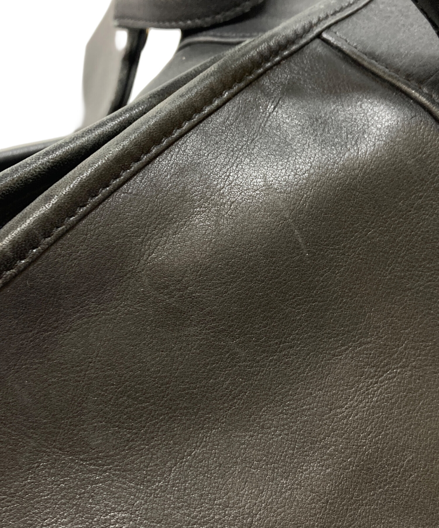中古・古着通販】COACH (コーチ) レザー2WAY ボストンバッグ ブラック