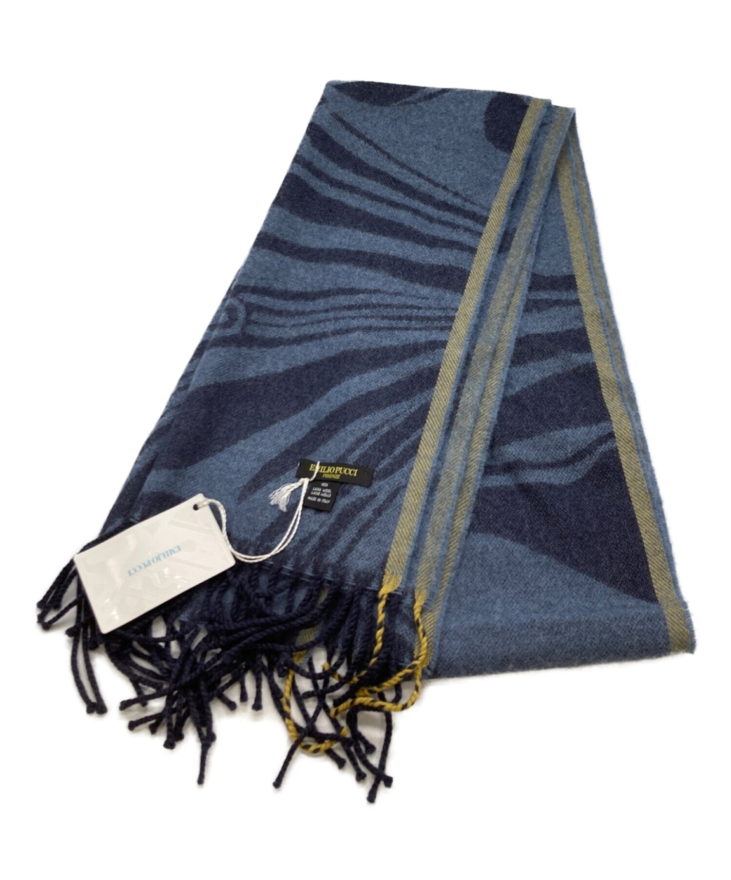 中古・古着通販】Emilio Pucci (エミリオ プッチ) マフラー ブルー