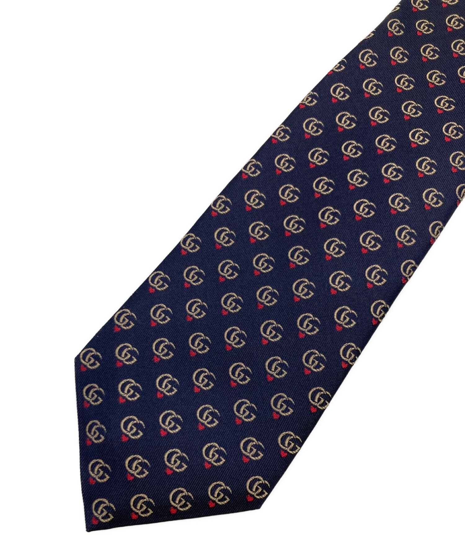GUCCI グッチ ネクタイ ネイビー スネーク刺繍 新品未使用 中古・古着通販】GUCCI (グッチ) ネクタイ ネイビー サイズ:表記なし