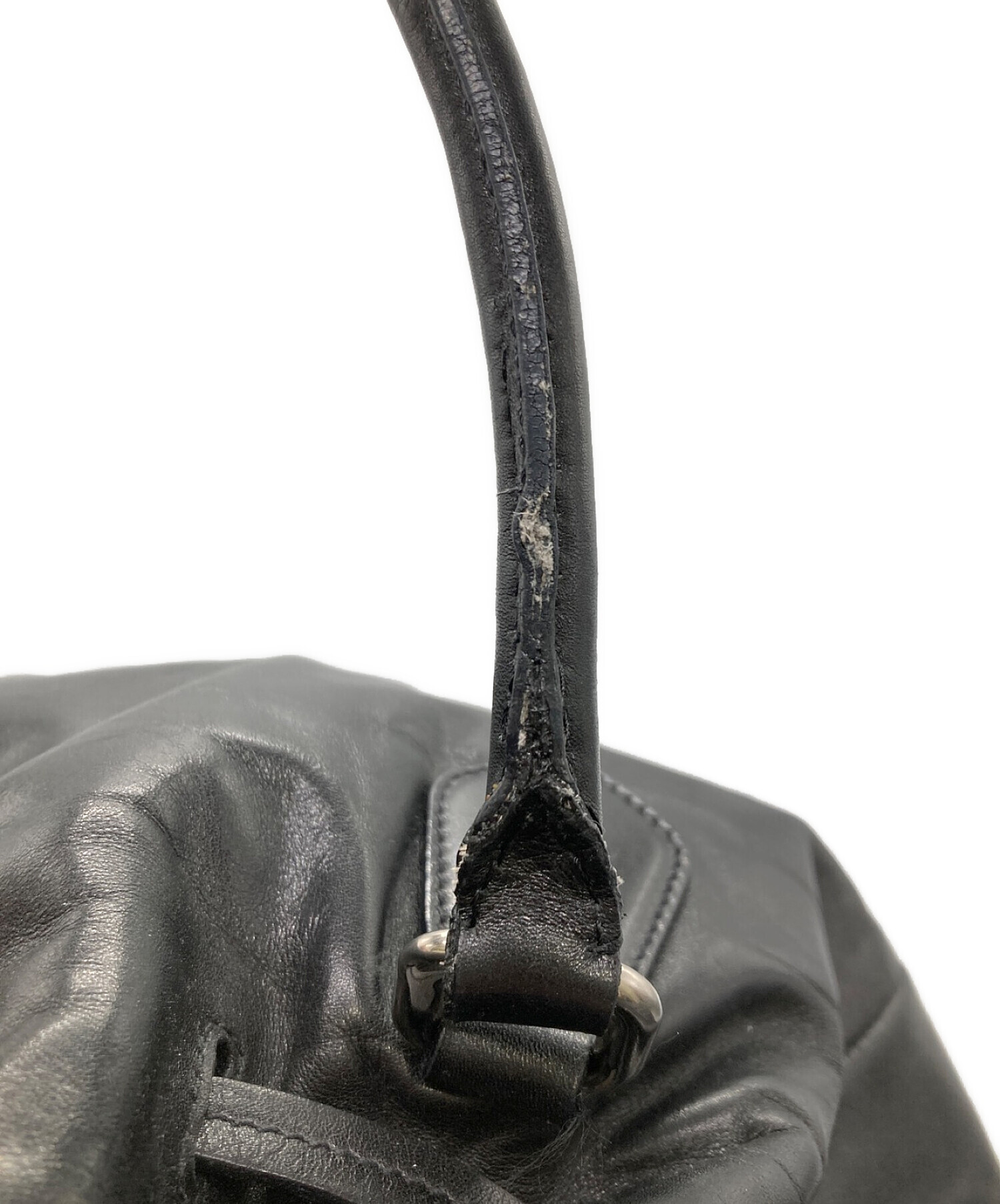 中古・古着通販】PRADA (プラダ) タッセルトートバッグ ブラック 