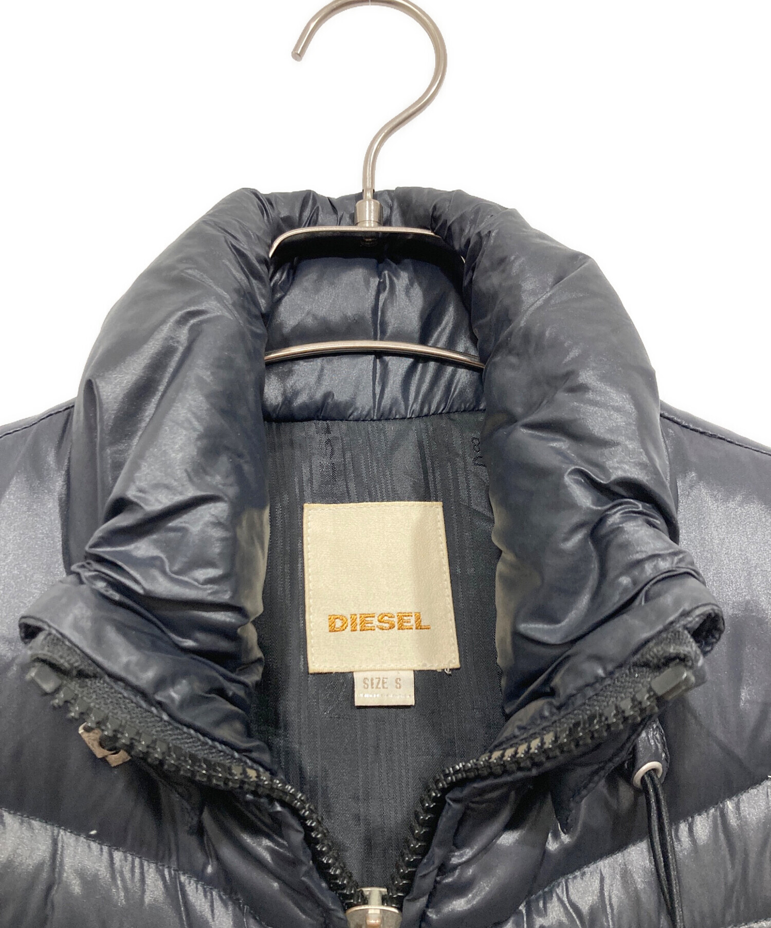 ディーゼル　ムートンベスト　used 中古・古着通販】DIESEL (ディーゼル) ムートンベスト ブラック サイズ