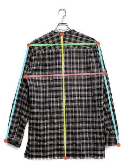 中古・古着通販】DAIRIKU (ダイリク) リボンタイチェックシャツ