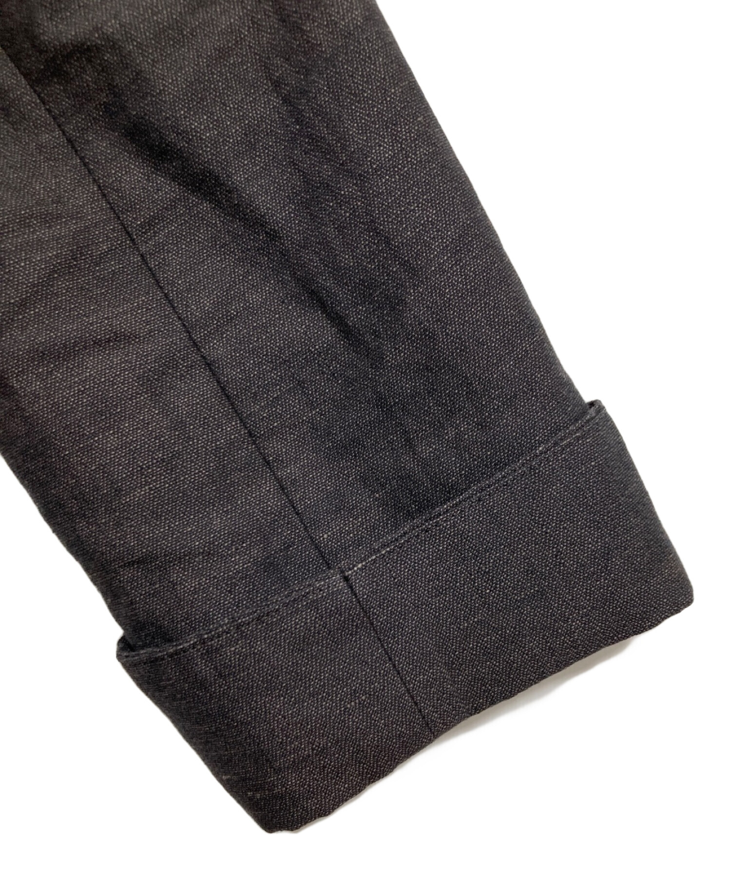 【美品】リアムプラージュ　ウールヘリンボーンダブルジャケット 専用【極美品】リアムプラージュ ヘリンボーン ノーカラー ダブル