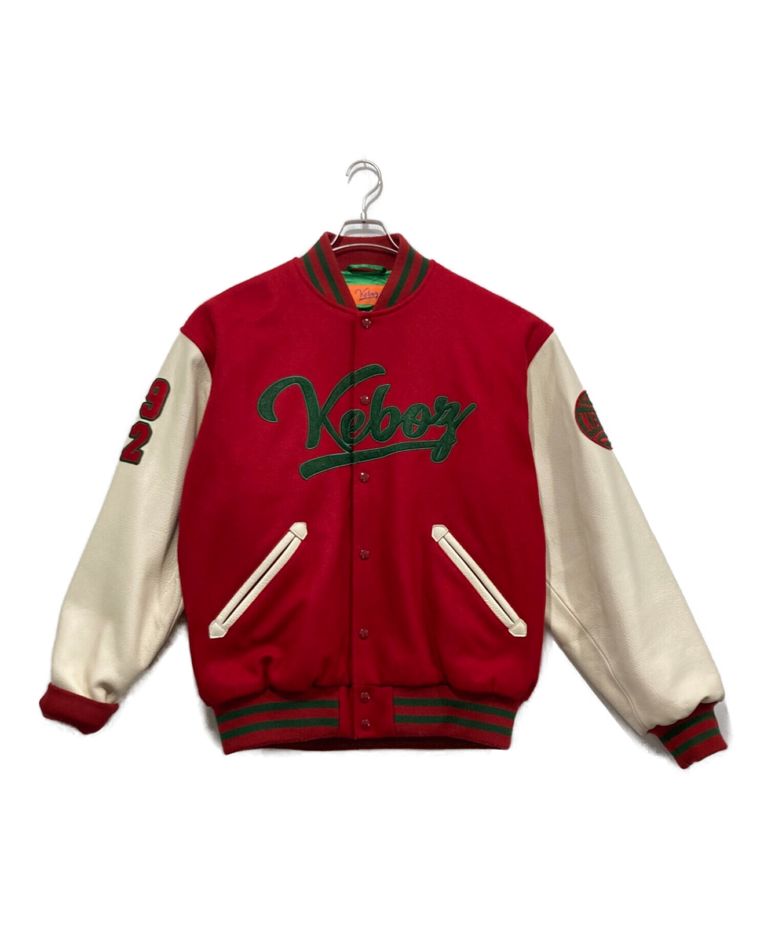 中古・古着通販】KEBOZ (ケボズ) メルトンスタジャン レッド サイズ:L