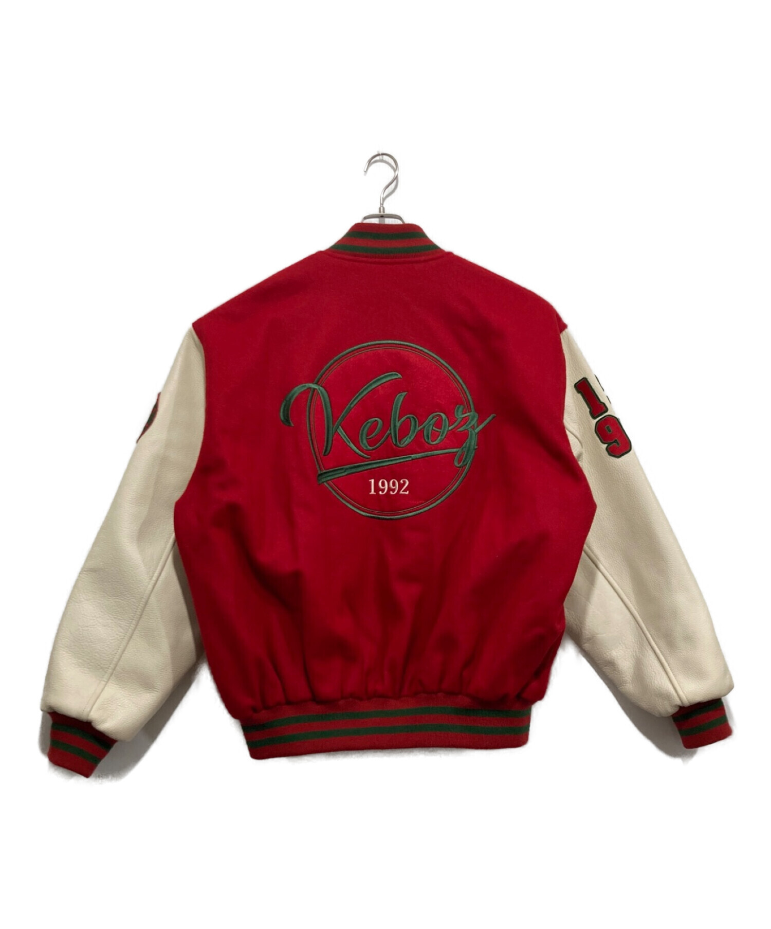 中古・古着通販】KEBOZ (ケボズ) メルトンスタジャン レッド サイズ:L