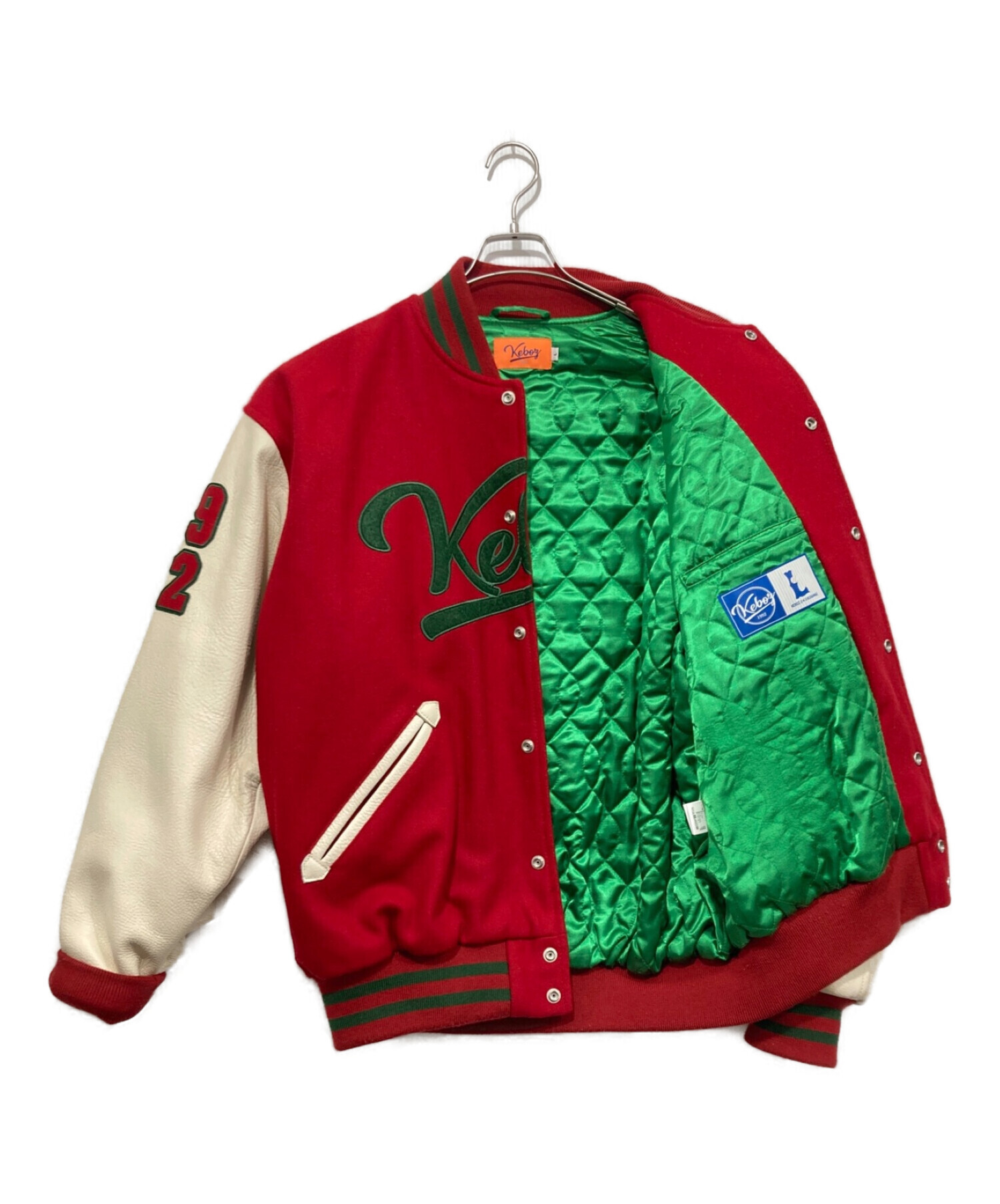 中古・古着通販】KEBOZ (ケボズ) メルトンスタジャン レッド サイズ:L