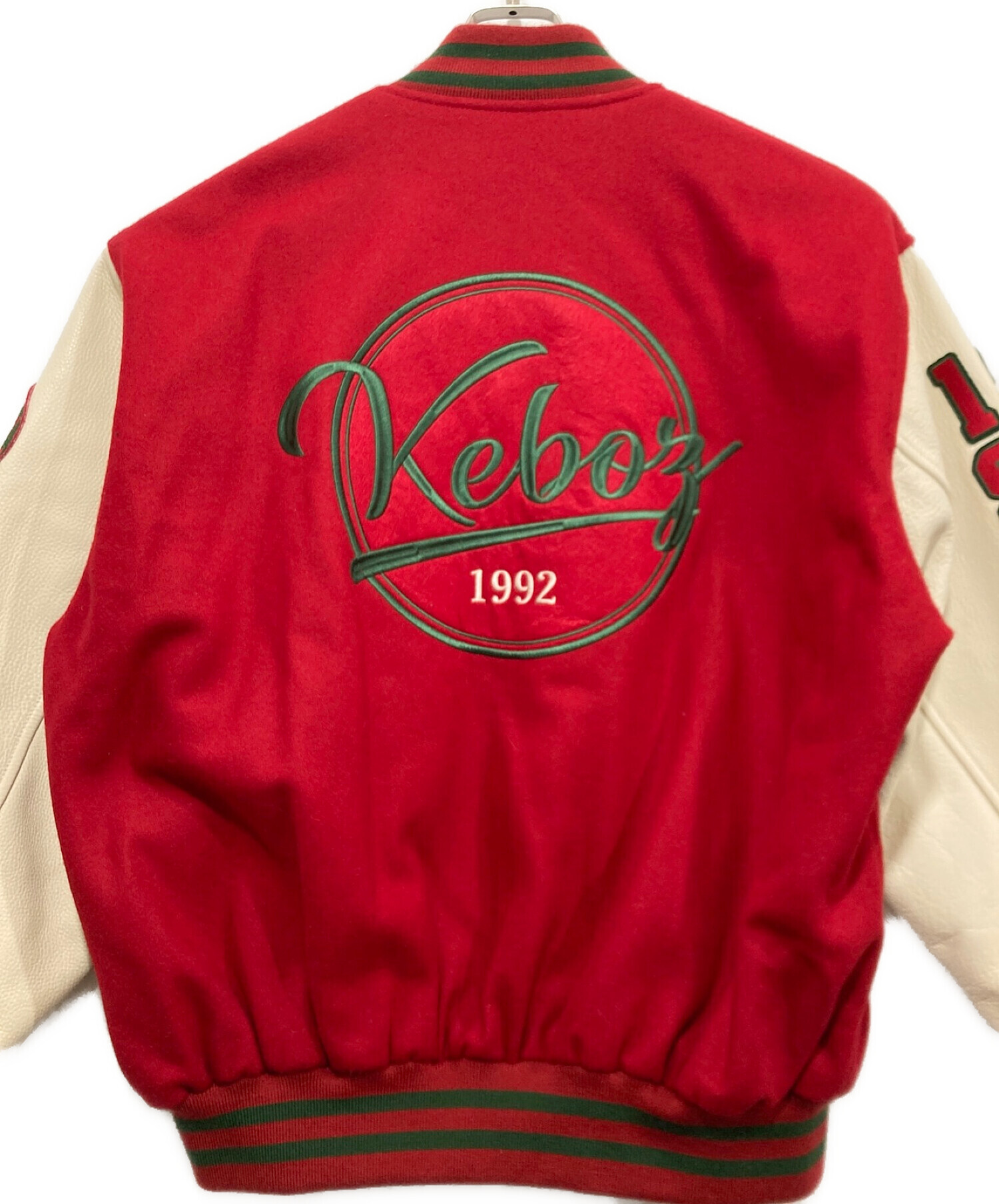 中古・古着通販】KEBOZ (ケボズ) メルトンスタジャン レッド サイズ:L