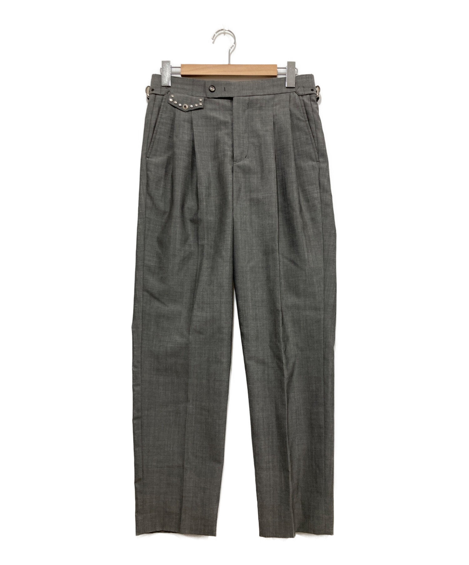 TOGA VIRILIS サイドコンチョバックルスラックス ネイビー TOGA VIRILIS サイドコンチョバックルスラックス ネイビー